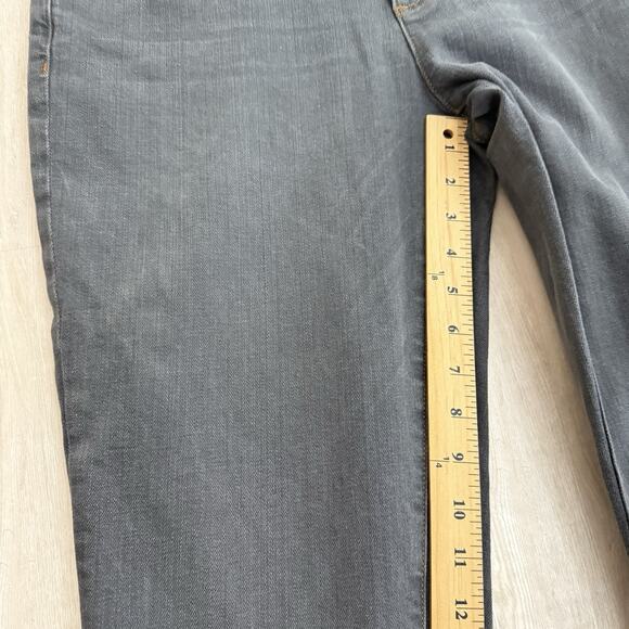 Eileen Fisher Jeans Womens 10 Gray Straight Leg Organic Cotton Blend Stretch USA - Picture 10 of 14